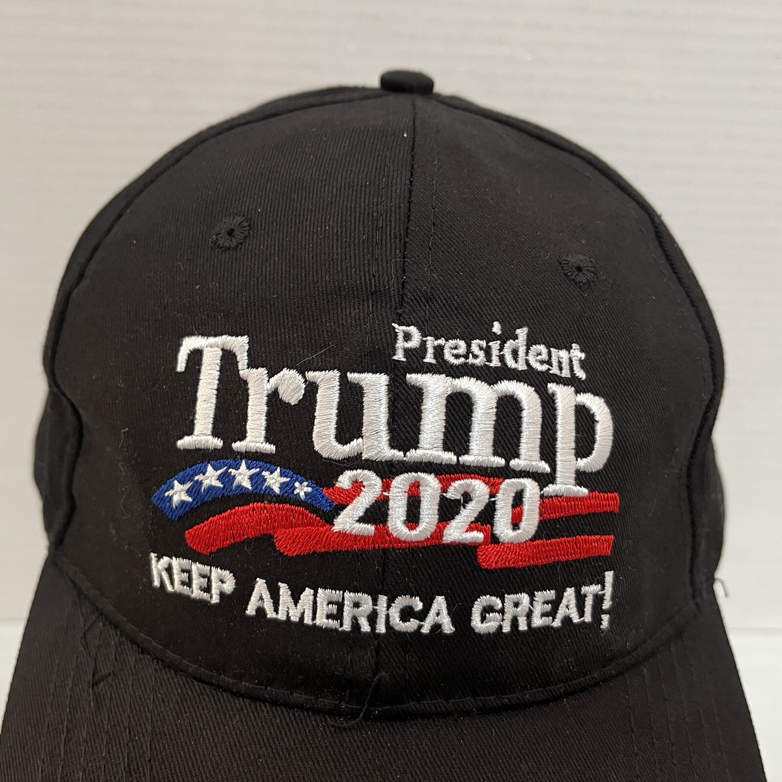 Trump 2020 Political Campaign Hat Cap Black Strap Back Adjustable OSFM