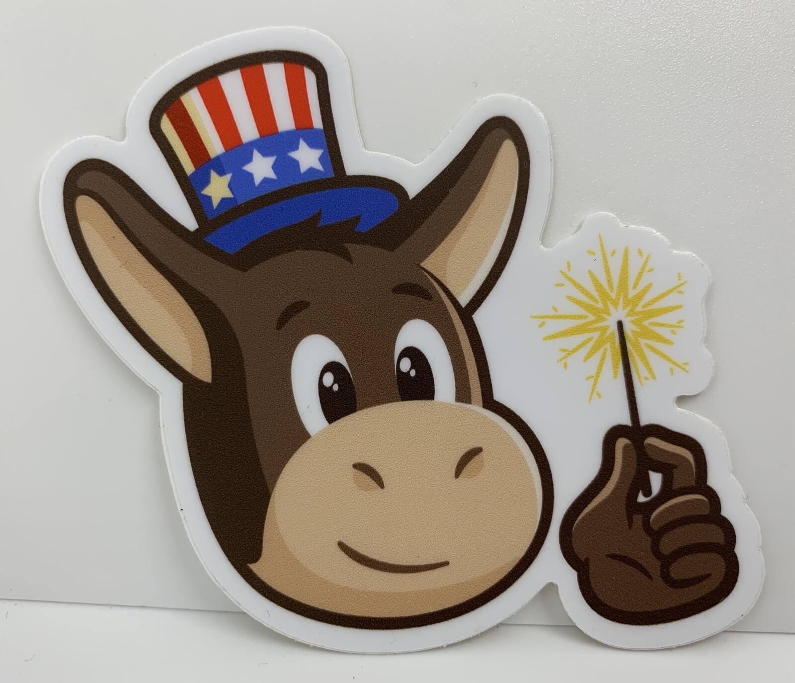 Patriotic Donkey Sticker Waterproof Car Decal