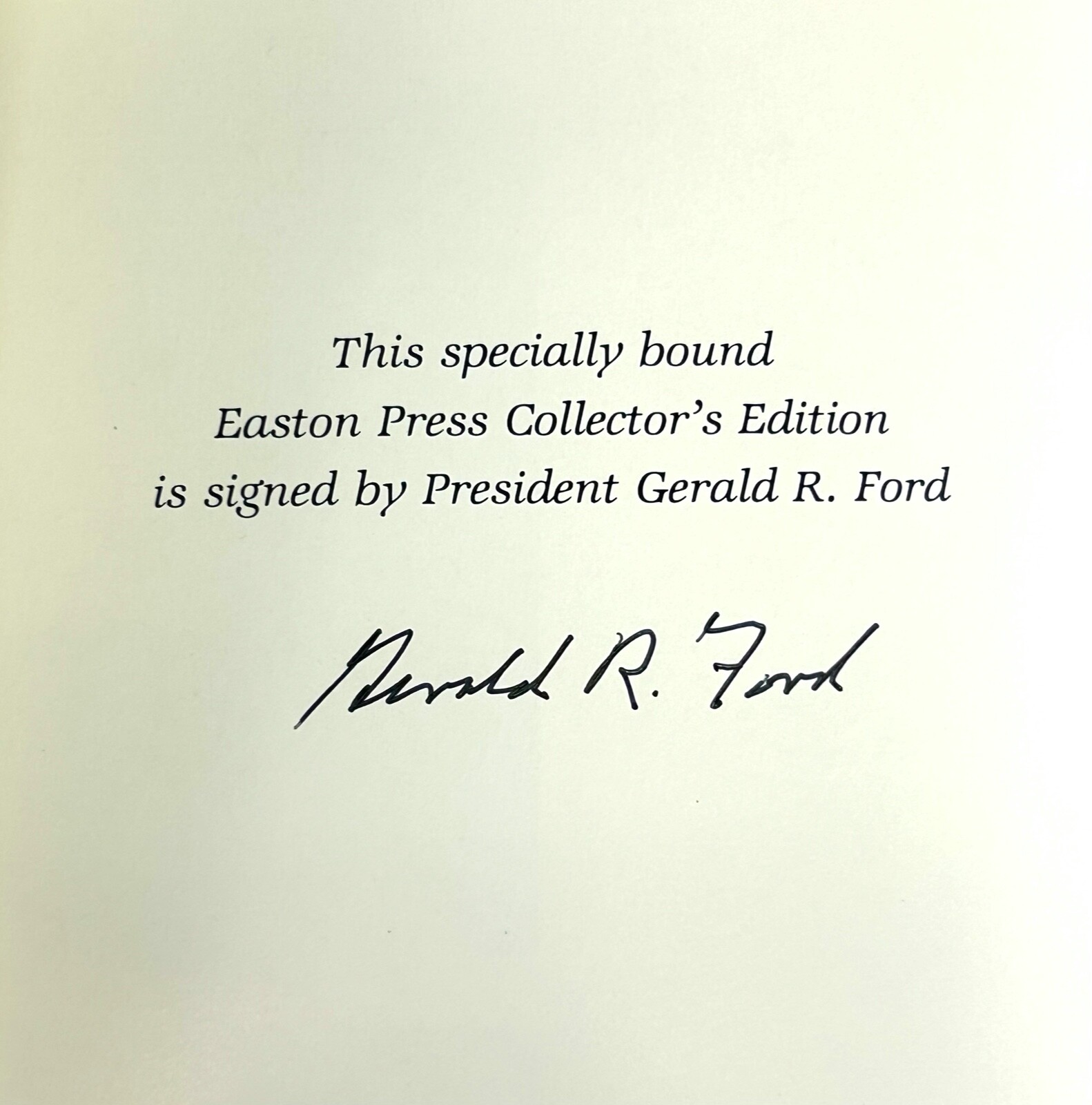 GERALD FORD Signed Autograph Book “A Time To Heal” Easton Press Leather JSA COA