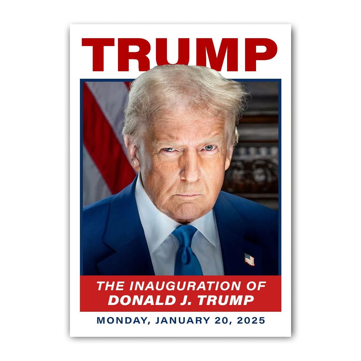 Donald Trump Commemorative 2025 Presidential Inauguration Trading Card MAGA