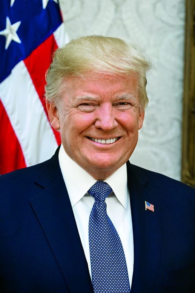 OFFICIAL PORTRAIT OF PRESIDENT DONALD J. TRUMP – WHITE HOUSE 4X6 PHOTOGRAPH