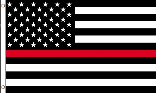 USA Firefighters RED LIVES MATTER – 3’x5′ Polyester Indoor Outdoor Yard Flag