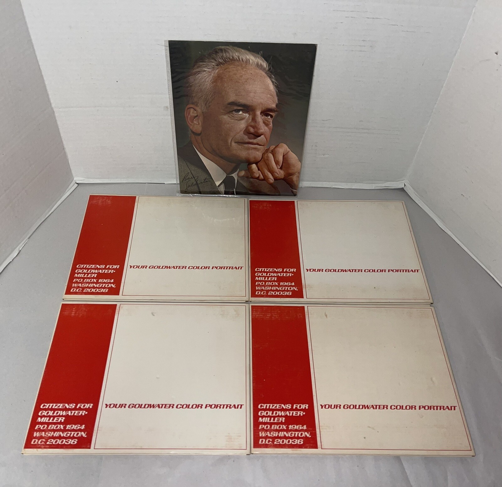 5x 1964 Citizens for Goldwater Portraits in Mailer Barry Goldwater for President