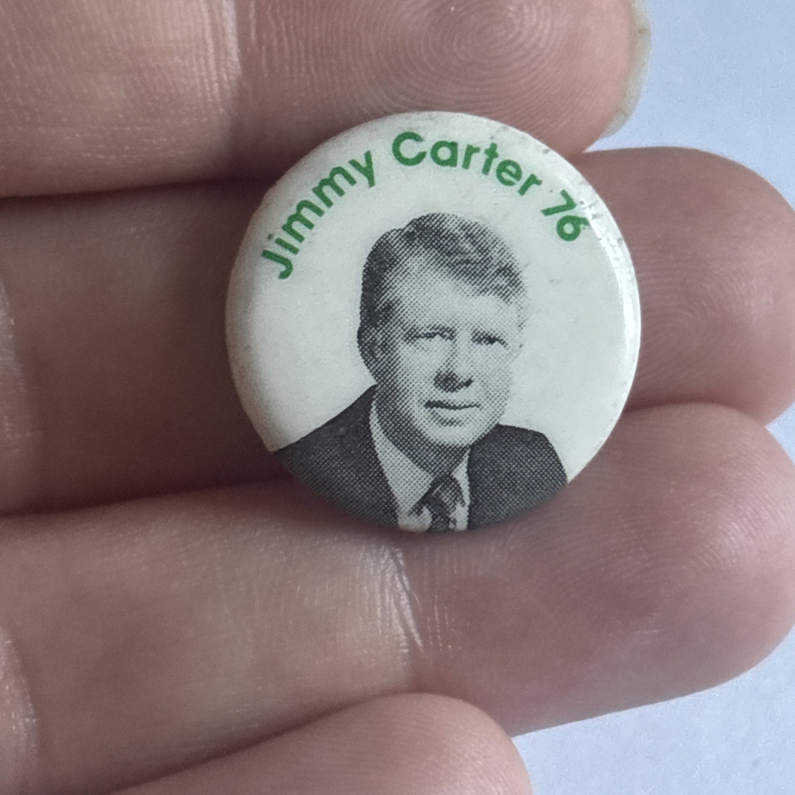 Jimmy Carter 76 .8″ presidential political campaign pin pinback button 1976