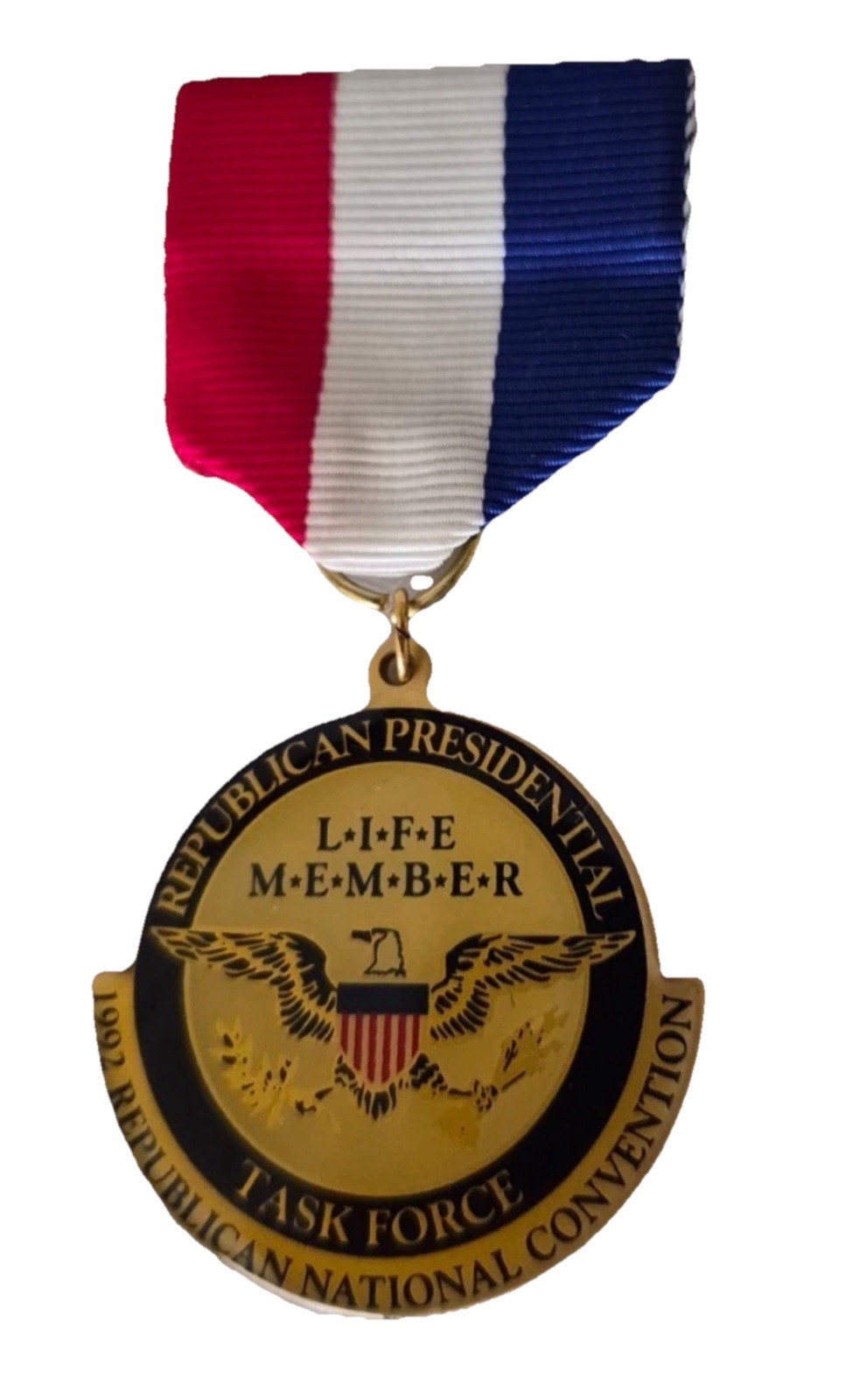 Republican Presidential Task Force Life Member 92 National Convention Pin Medal