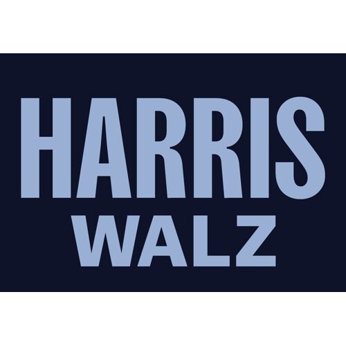 Kamala Harris Tim Walz For President 2024 Campaign Logo 6×4.25 Bumper Sticker