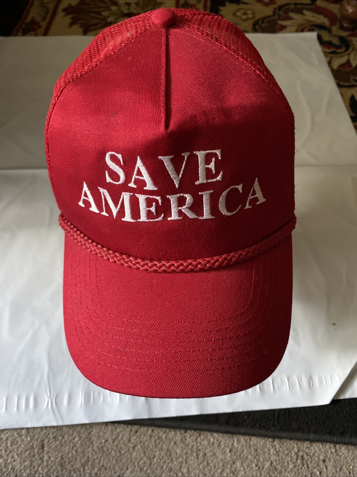 Trump Save America MAGA Red Make America Great Again Hat Cap Port Authority