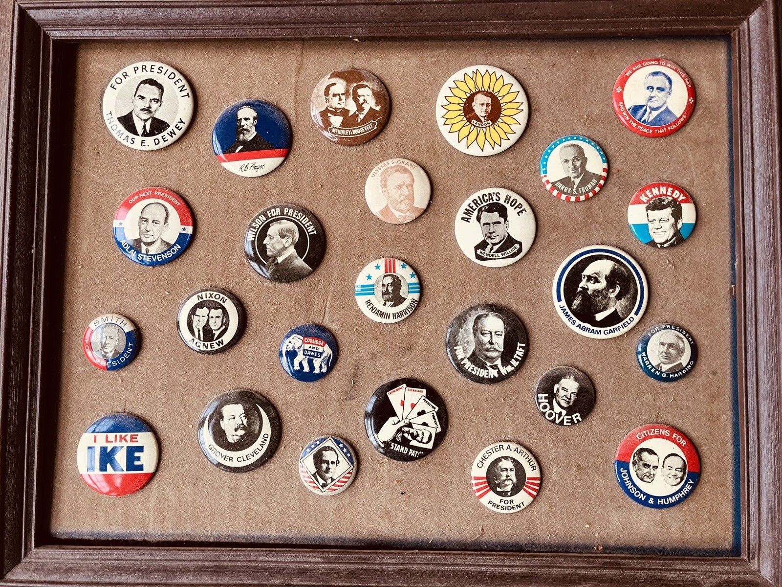 Large Mixed Lot-Political Pinback Campaign Buttons-Presidential/Other