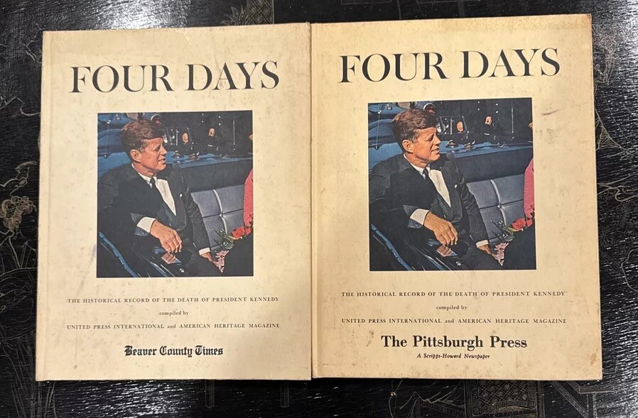 VTG Four Days The Death Of Kennedy Books. Beaver County Times + Pittsburgh Press