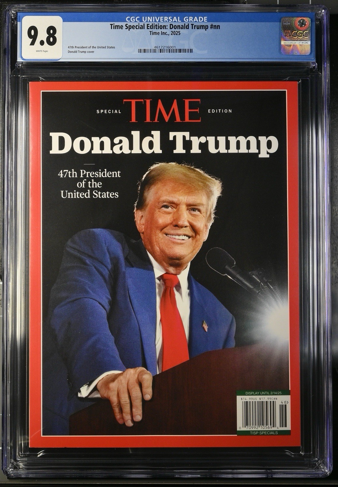 CGC 9.8 MINT DONALD TRUMP Time Special Edition 2025 47th President POP 35 🇺🇸💫