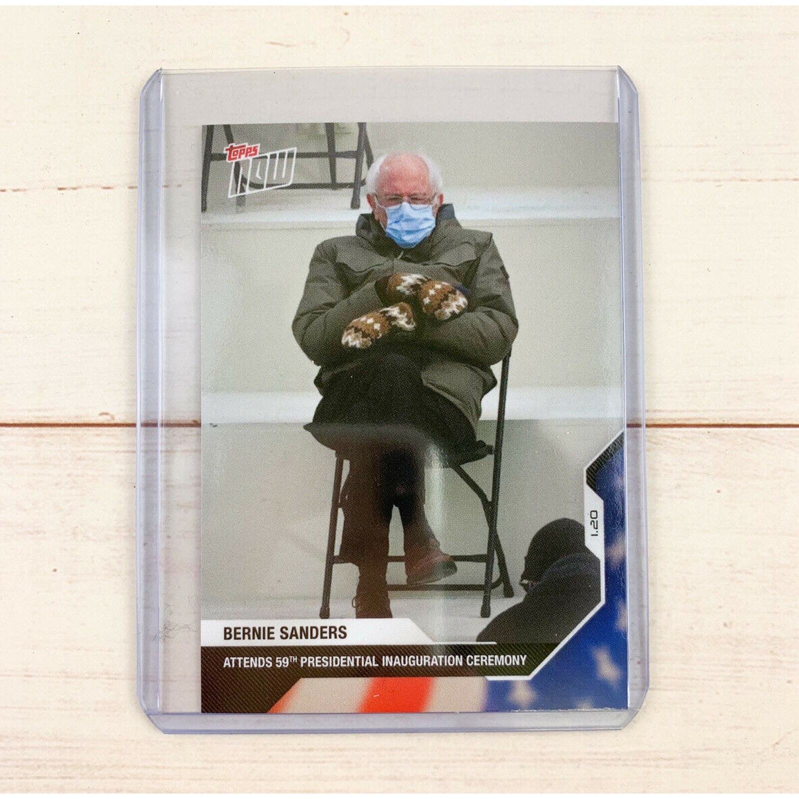 Bernie Sanders 2020 USA Election Topps NOW Card 21 – 2021 Inauguration Day