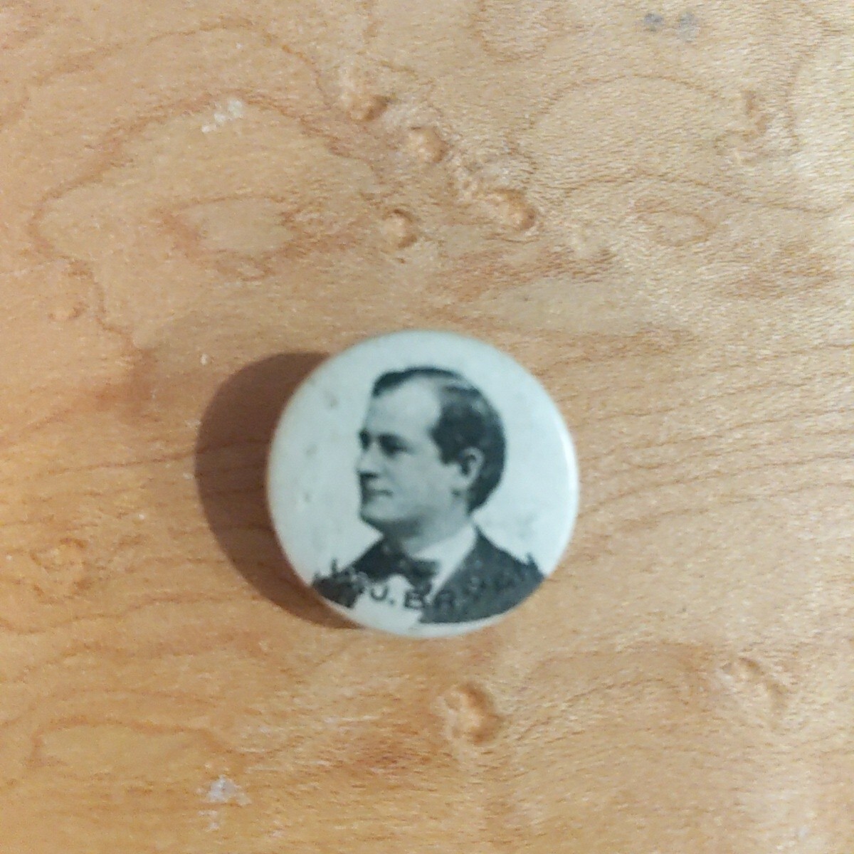 1896 WILLIAM JENNINGS BRYAN LAPEL STUD presidential