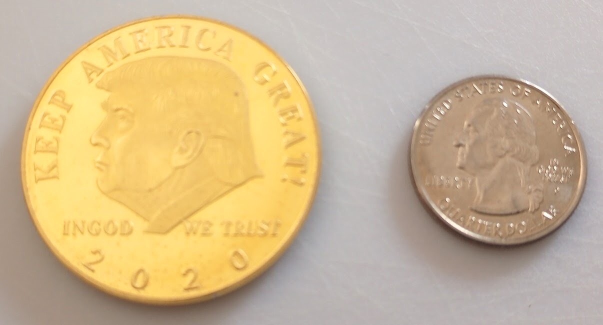 Donald Trump Commemorative Coin / Golf Ball Marker Keep America Great 2020