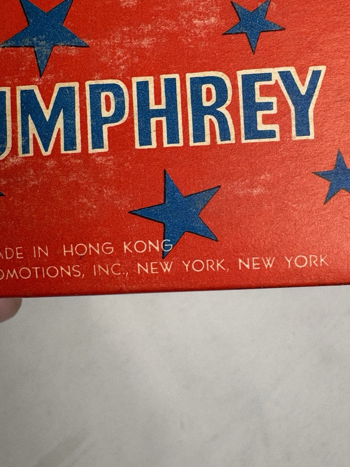 1968 Hubert Humphrey Presidential Campaign Toy Box 24 Figures Sealed NOS Error