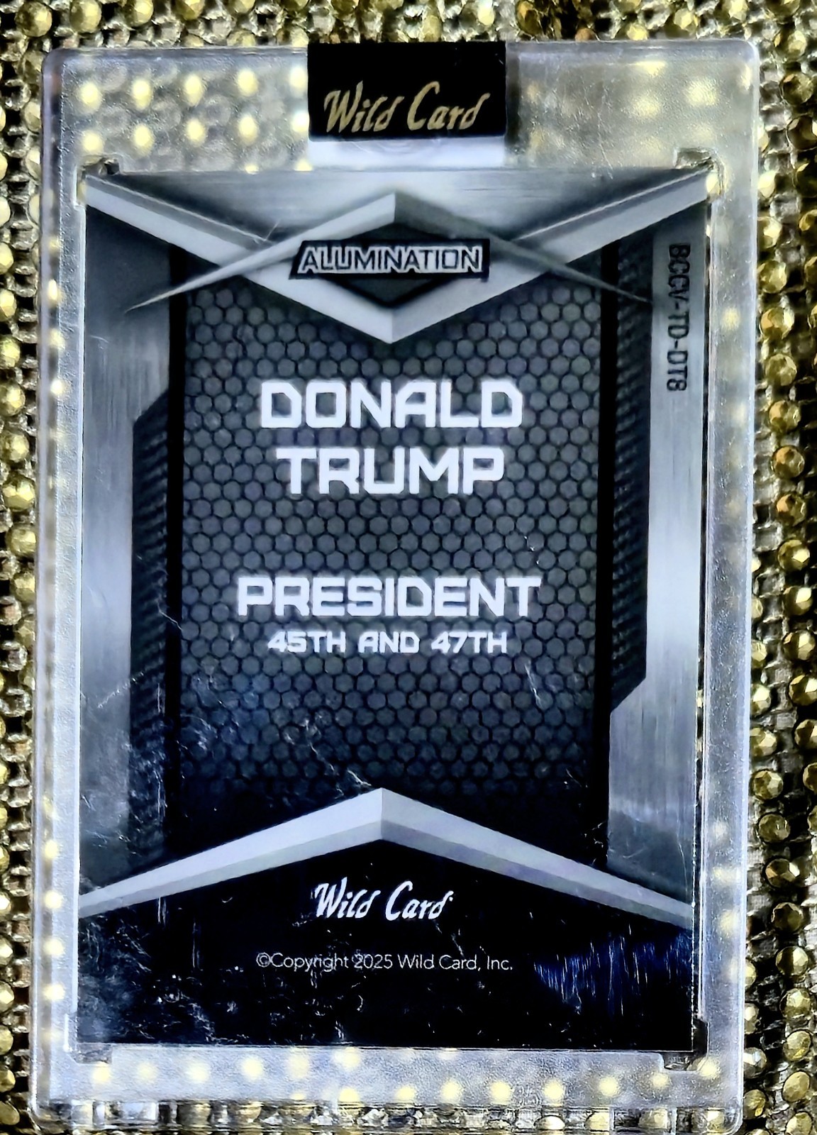 #d 1/1 Donald Trump Melania GOLD KALEIDOSCOPE 2025 Alumination Wild BCCV-TD-DTB