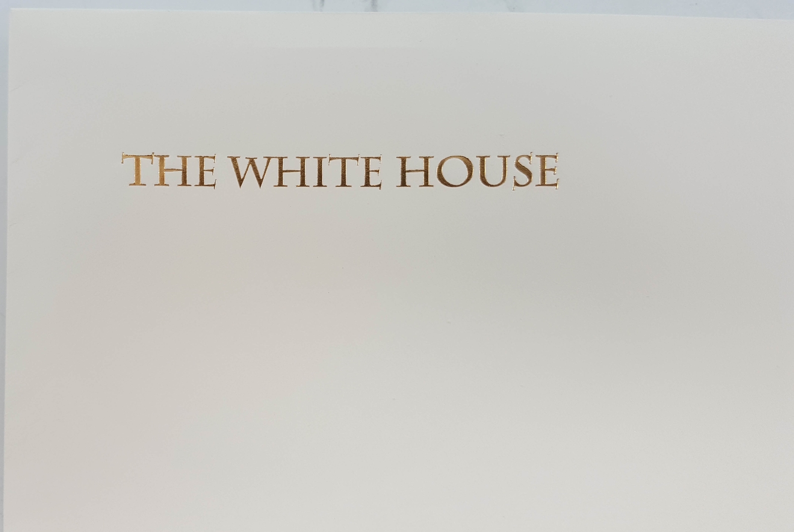 2017 Donald Trump Official White House Christmas Card
