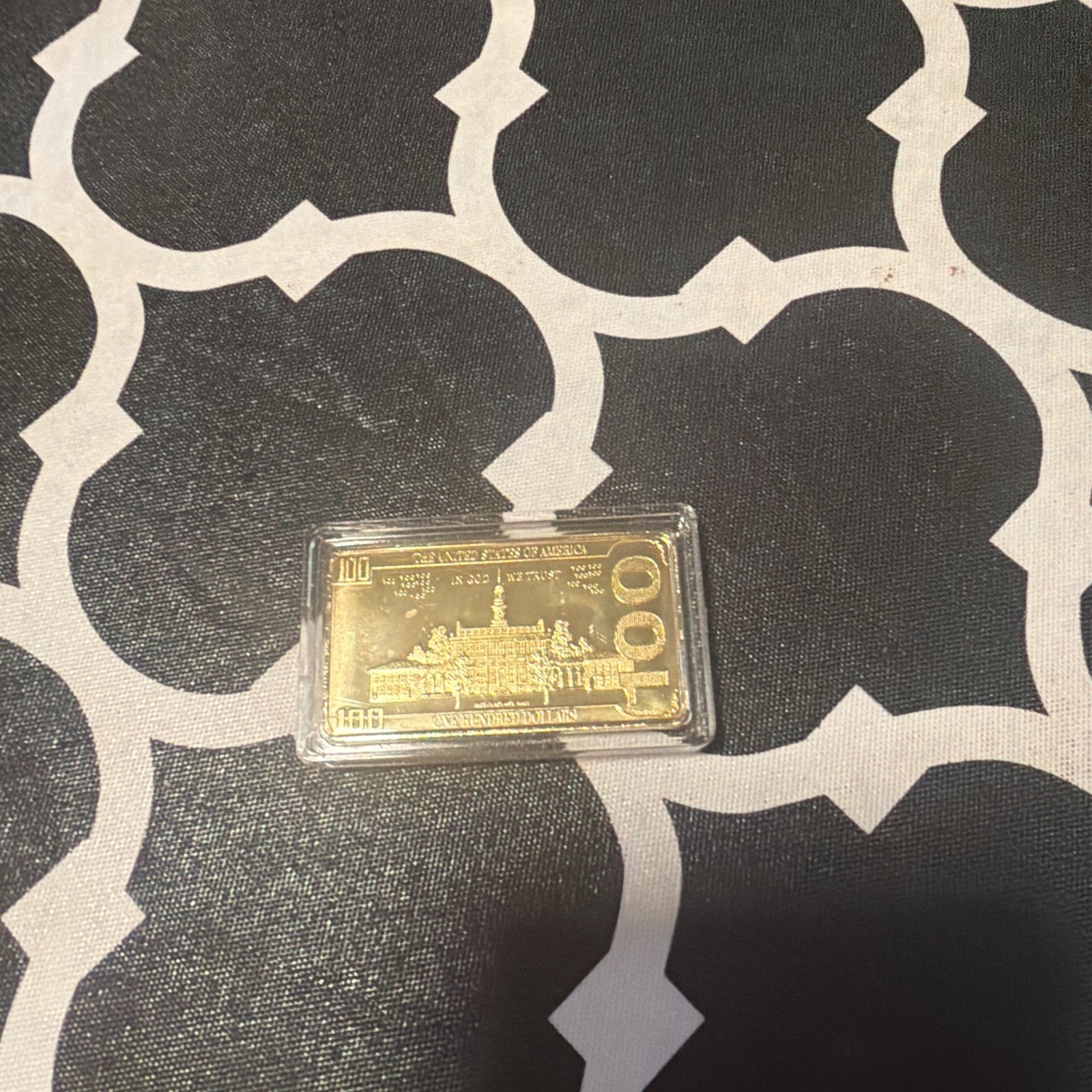 Donald Trump 24K Gold Plated $100 Bar – Collectible Coin/Bar In Protective Case