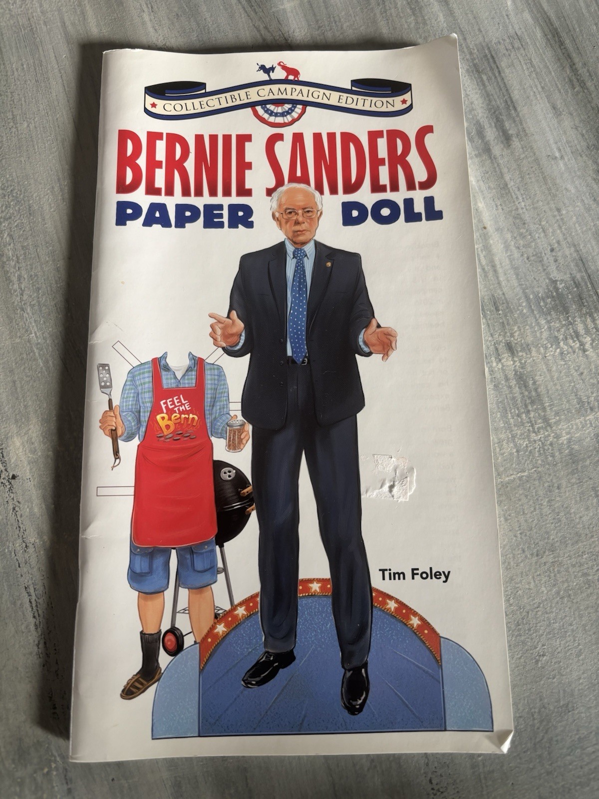 Bernie Sanders Paper Doll Collectible Campaign Edition Book 2016