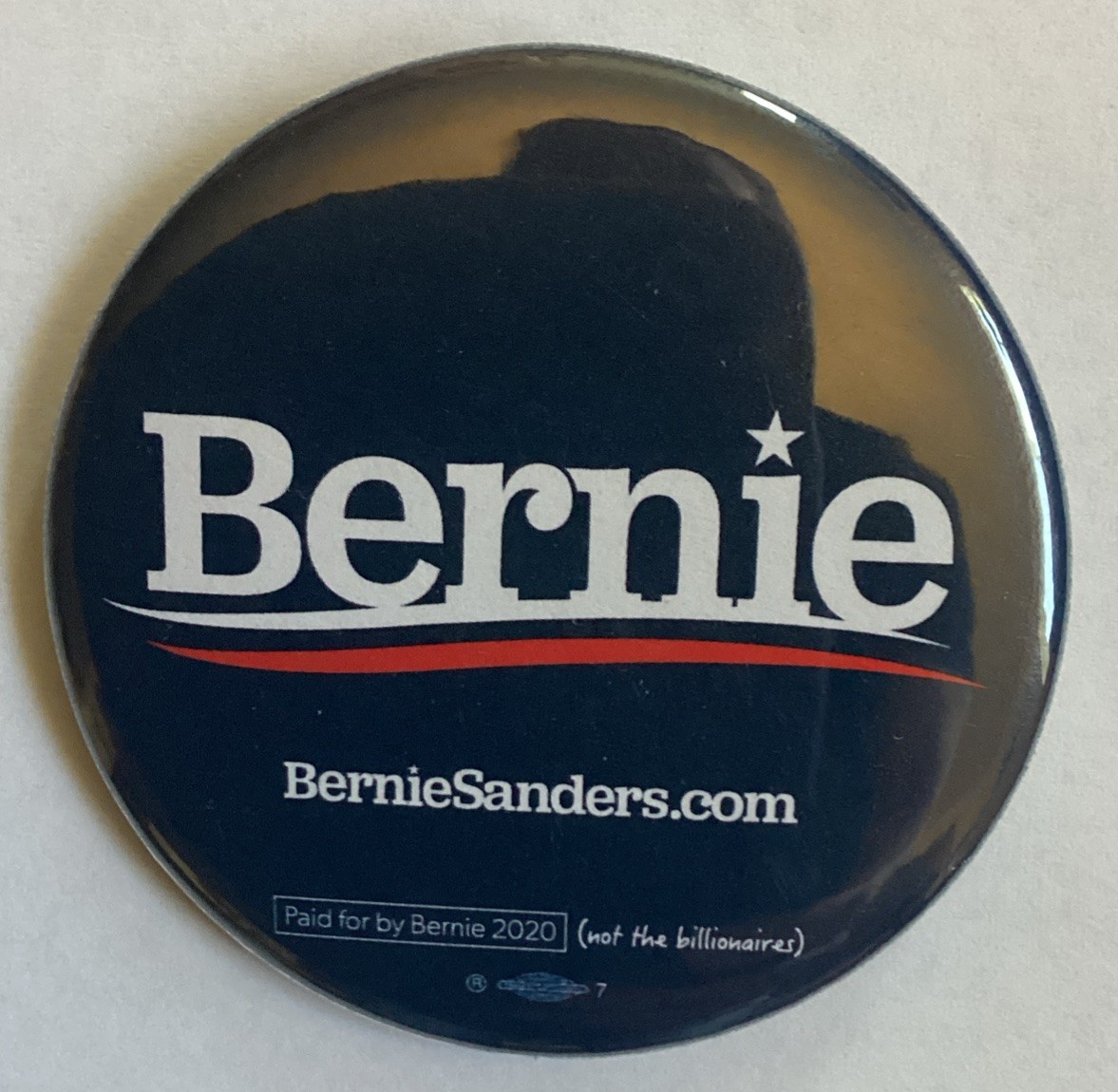 Bernie Sanders Official 2020 President Campaign Button Pin No Billionaires