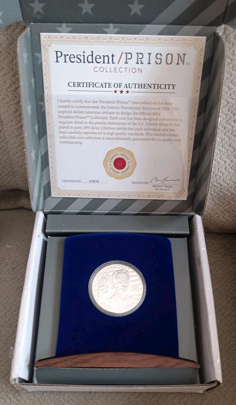 President or Prison Collection 2024 Trump Biden Commemorative Coin Set /59