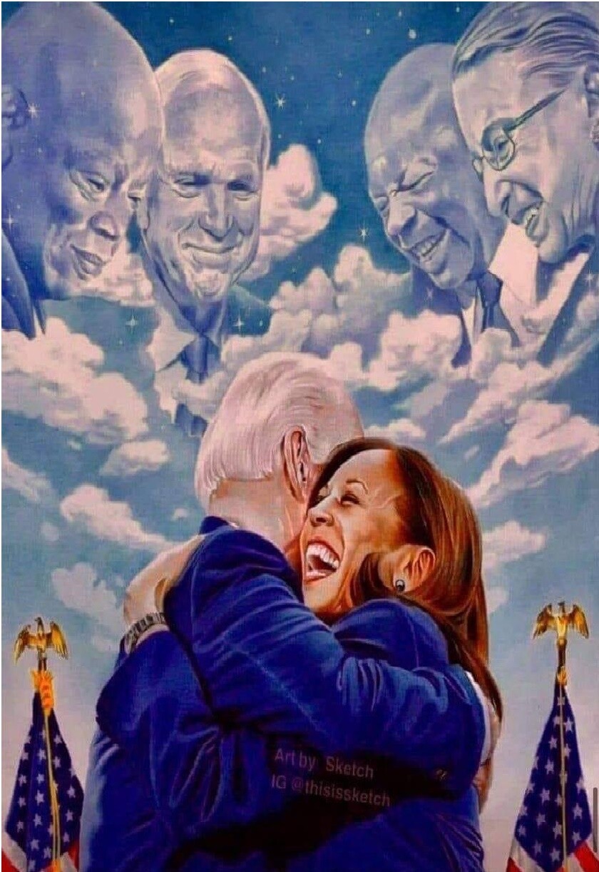 BIDEN/HARRIS MEMORIALS FRIDGE MAGNET 5″ X 3.5″