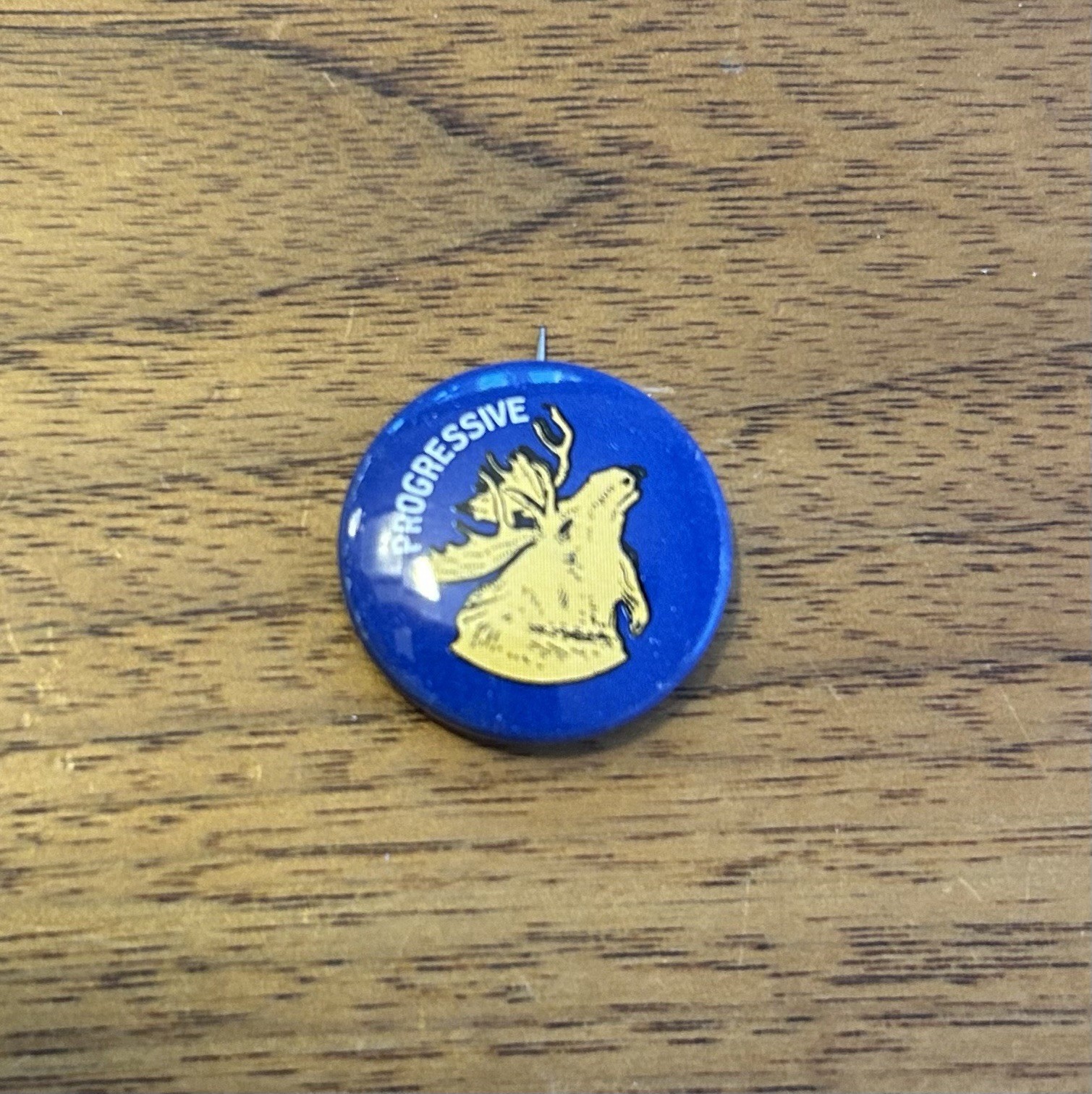 Theodore Roosevelt Progressive Bull Moose Campaign Reproduction Button Pin