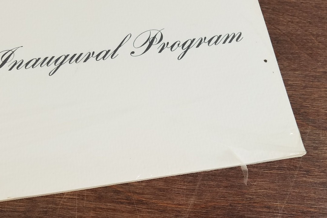 New Unopened Official Inaugural Program January 20,1969 Richard Nixon President