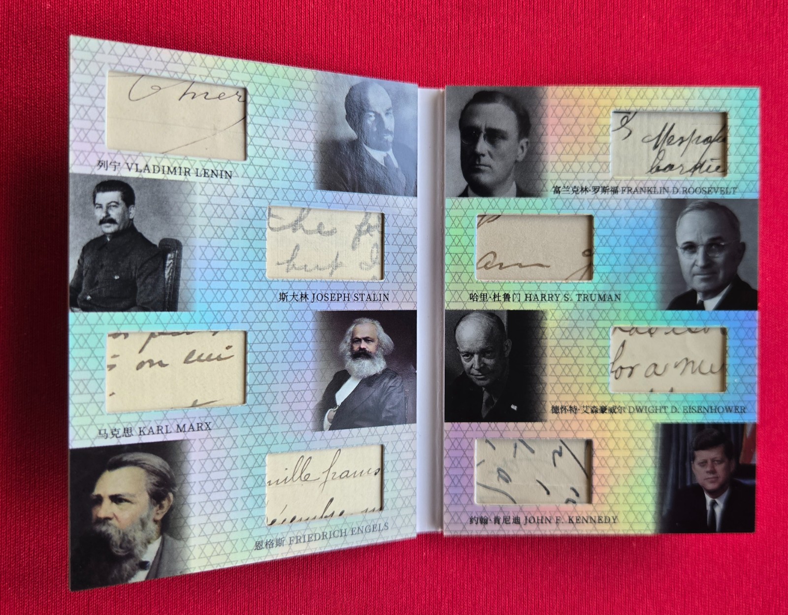 1st Card 2025 Revelation History Booklet Relic Lenin JFK FDR Stalin Marx 01/50