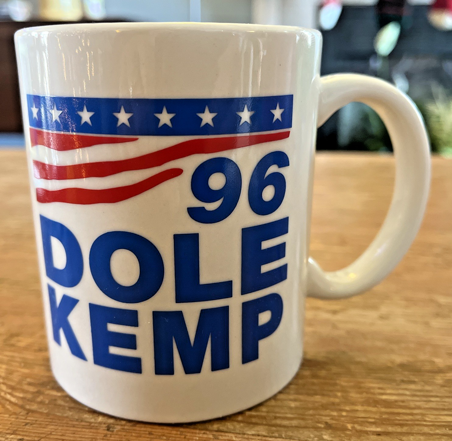 1996 Bob Dole / Jack Kemp Campaign Coffee Mug Presidential GOP Republican ’96