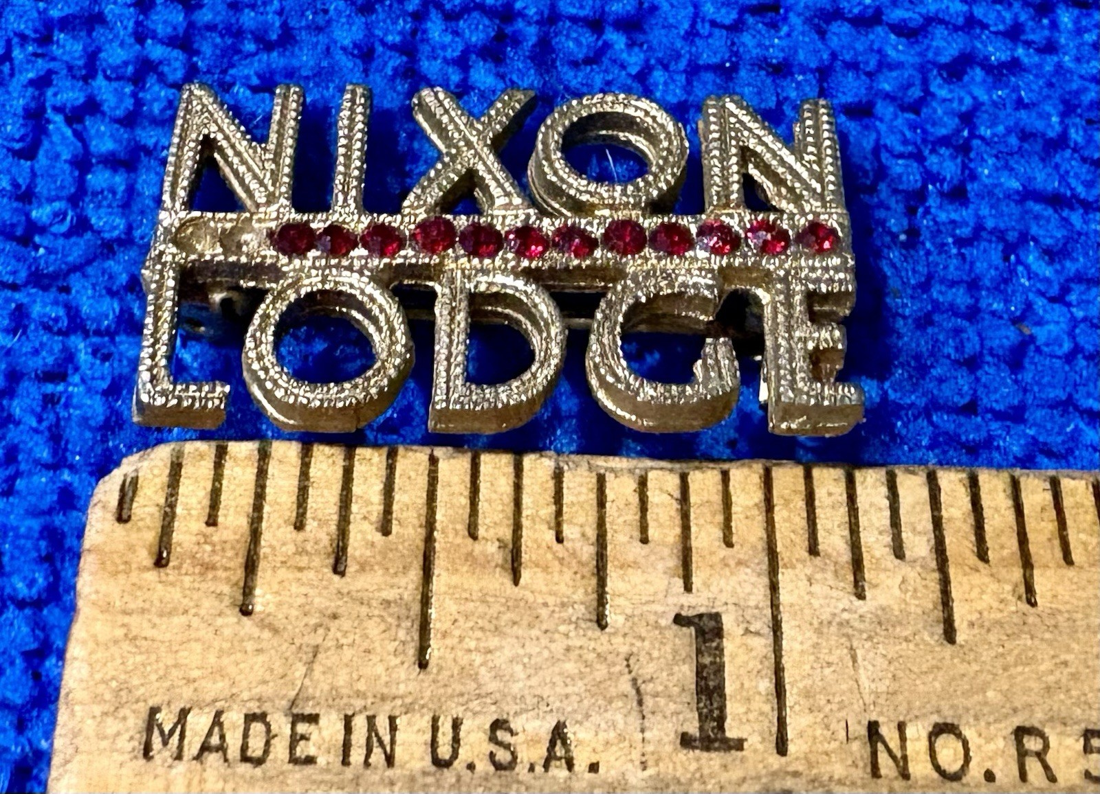 1960 Nixon Lodge Jeweled Campaign Brooch