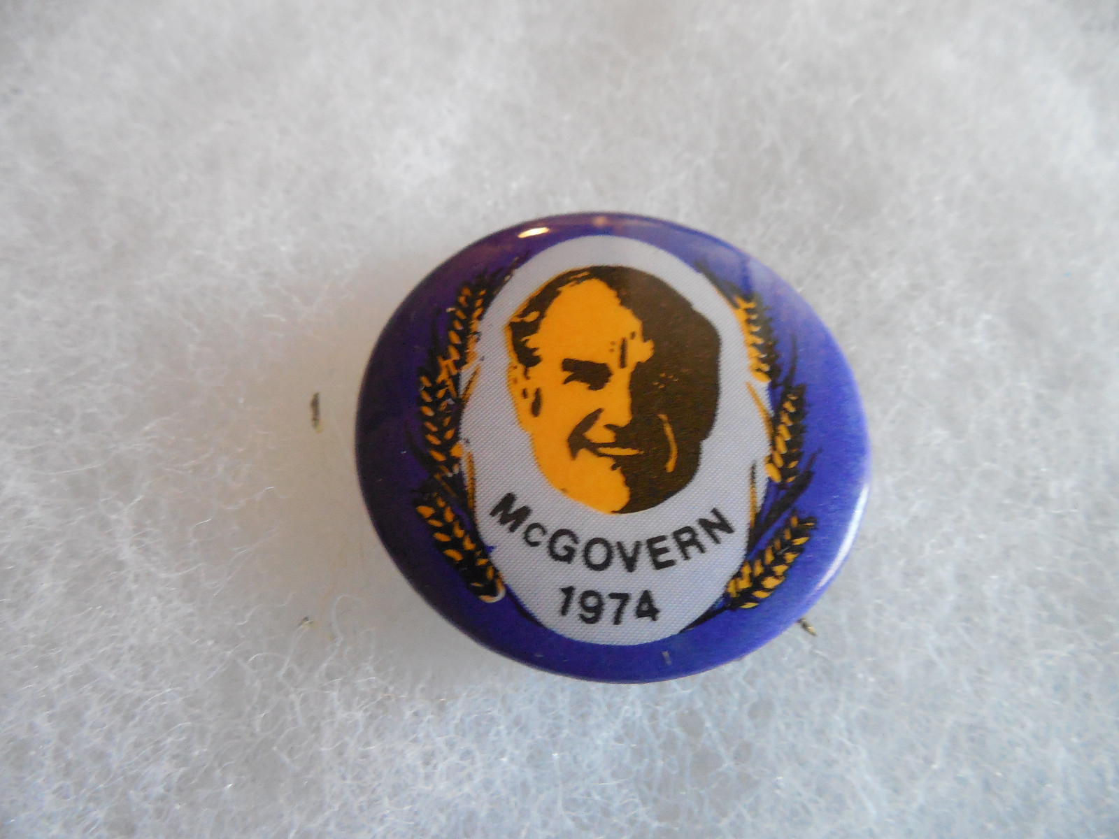 South Dakota George McGovern Pin Back Button Senate Senator 1974 Local Campaign