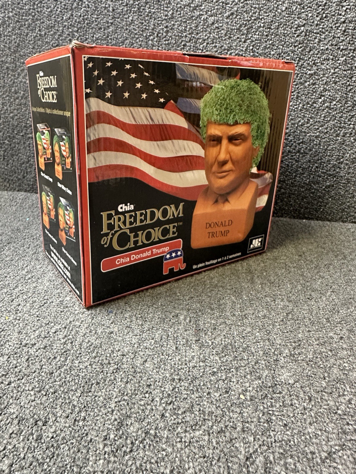 NIB CHIA FREEDOM OF CHOICE DONALD TRUMP, 2018- Chia Head Statue