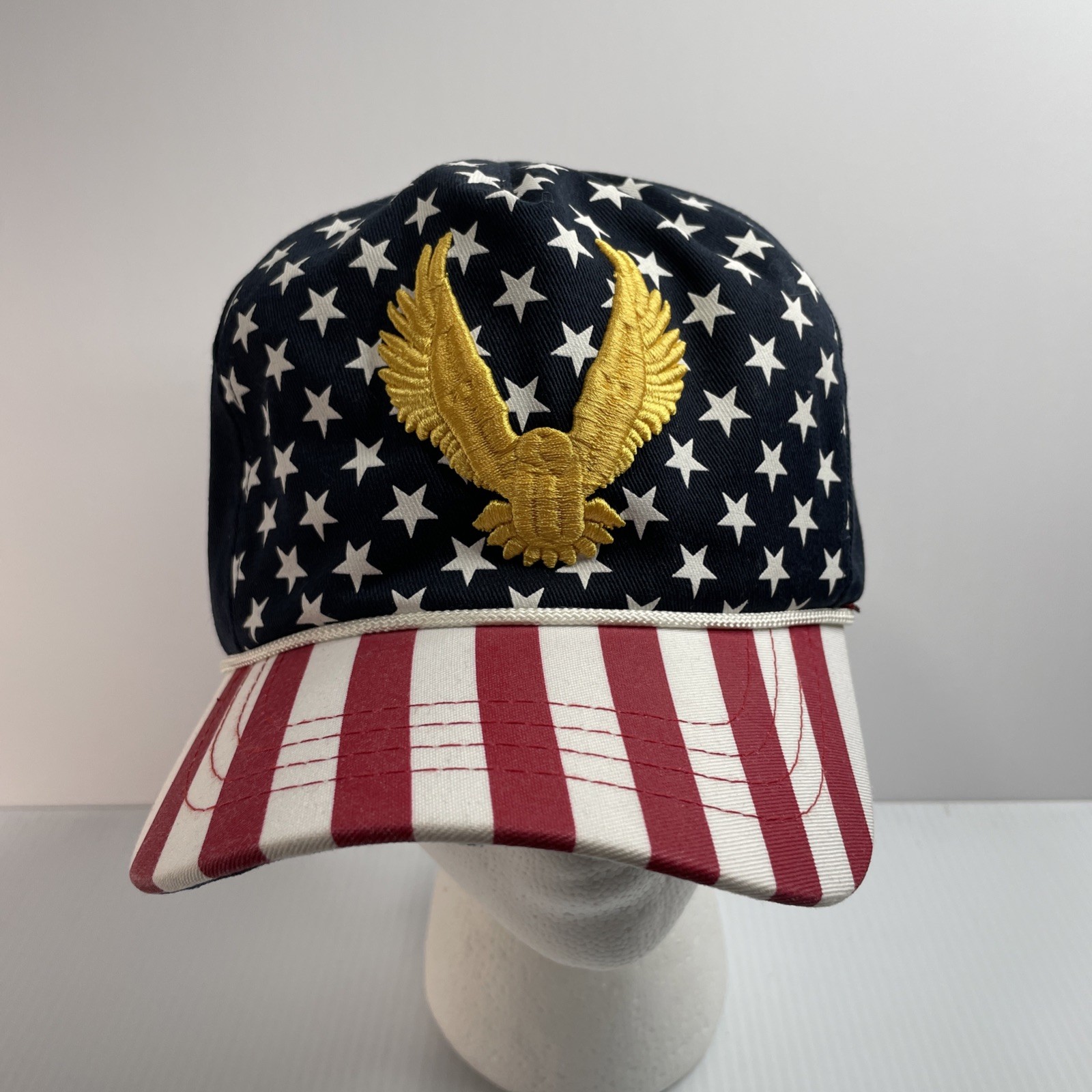 President Trump MAGA Cali Fame Campaign Hat Freedom Eagle Flag Cap With 9/11 Pin