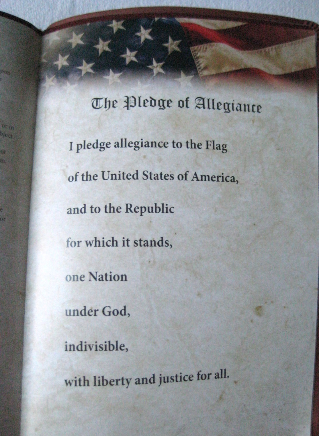 God Bless The USA Bible President Donald Trump Inauguration Day Edition LG Print