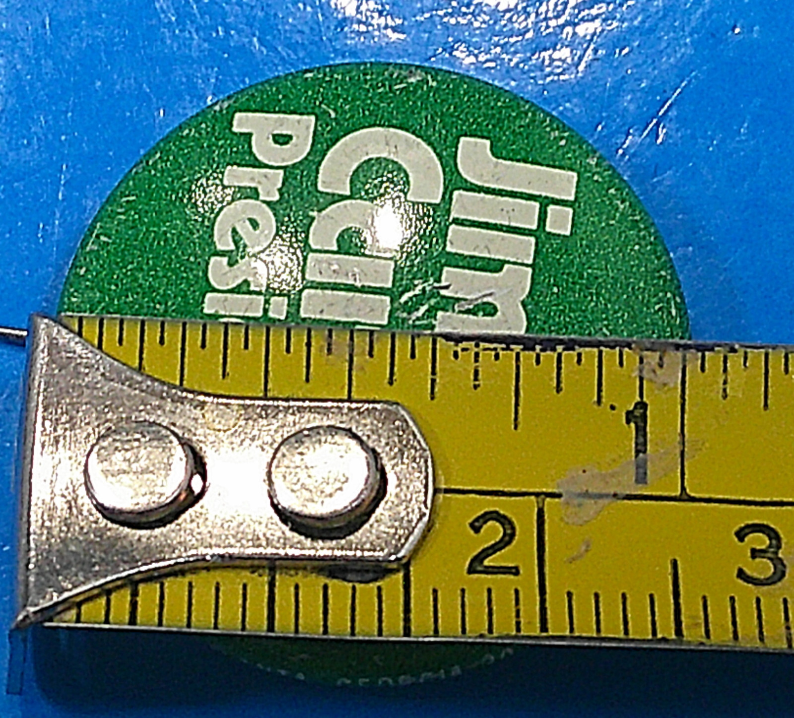 Vintage Green 1976 Democrat Jimmy Carter President Campaign Pinback Pin Button