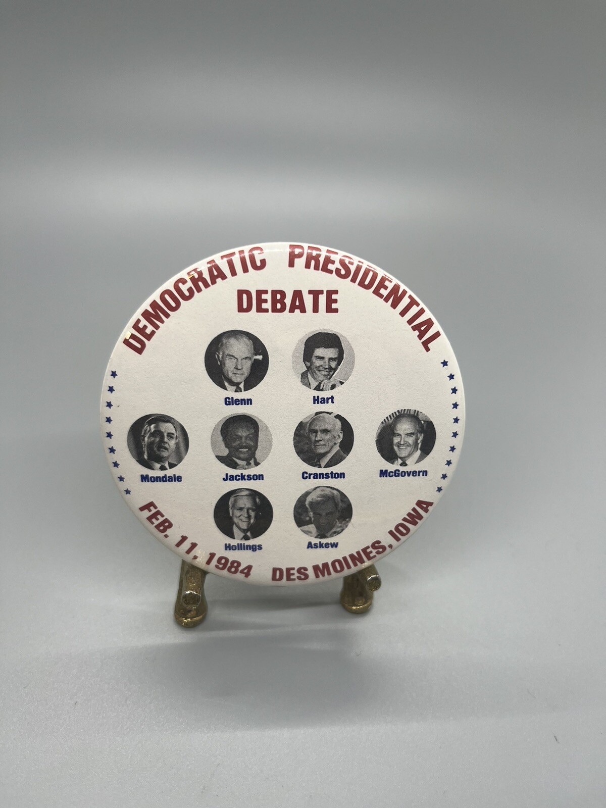 Democratic Presidential Debate Single Day Event 1984 Glenn Hart Jackson McGovern