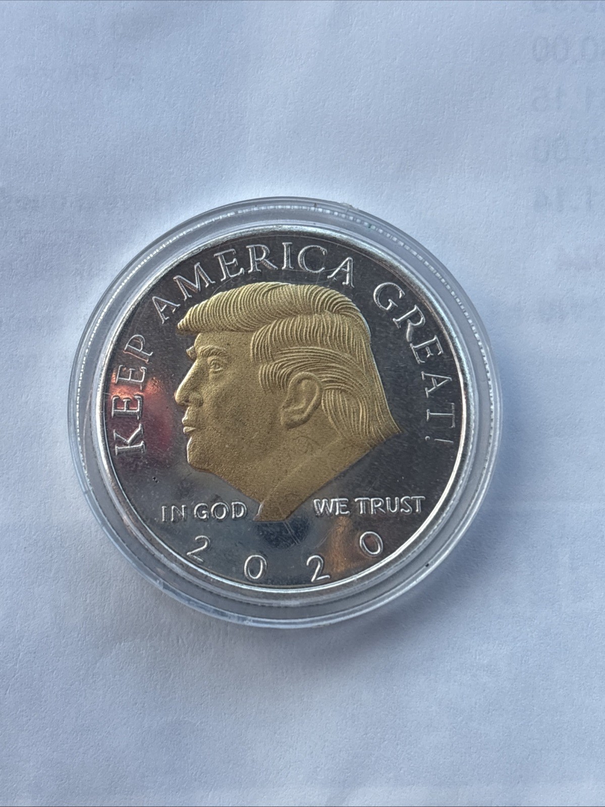 DONALD TRUMP 2020 SILVER GOLD PLATED RARE COIN 45th PRESIDENT KEEP AMERICA GREAT