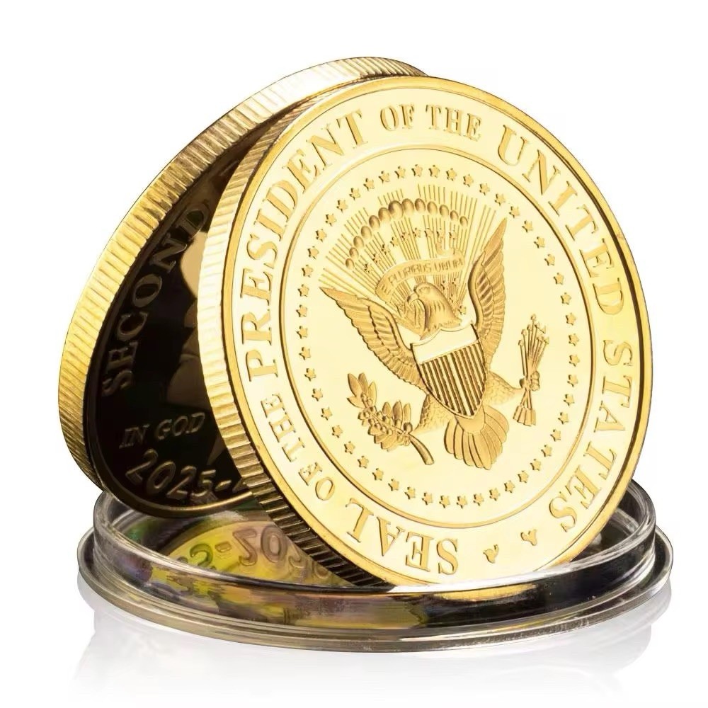 🦅 2025 – 2029 🇺🇸 Donald Trump Challenge Commemorative Coin 🪙 45/47 2nd Term!
