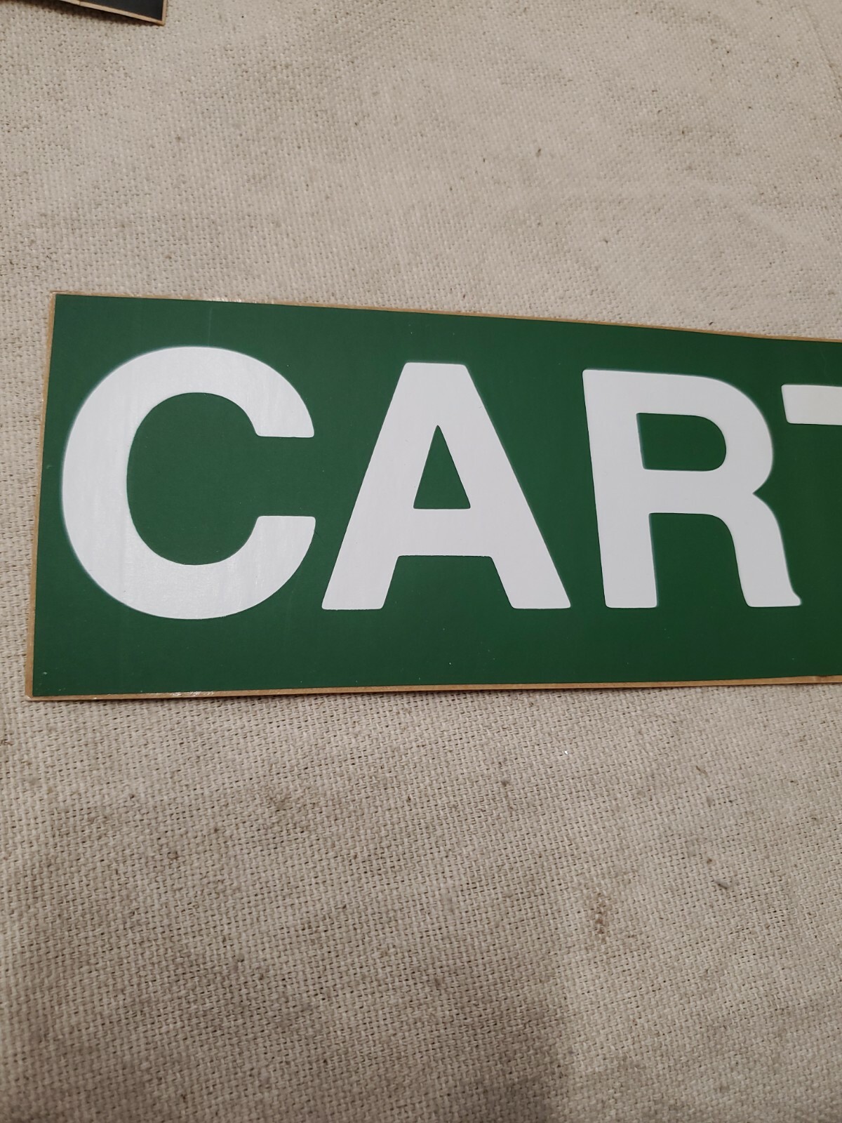 1976 Jimmy Carter President Campaign BUMPERSTICKER CARTER 11 x 3″ (R)