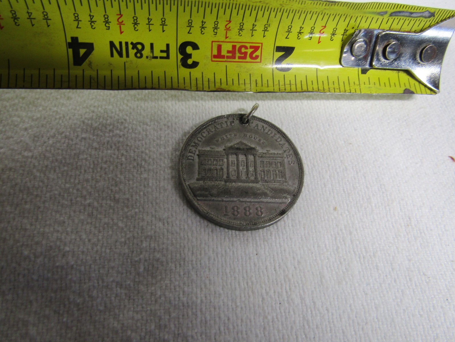 ANTIQUE Grover Cleveland Political Campaign Token Democratic Candidates 1888