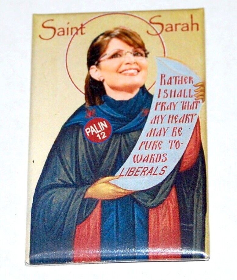 2012 SARAH PALIN PRESIDENT LIBERAL pin pinback button john mccain political