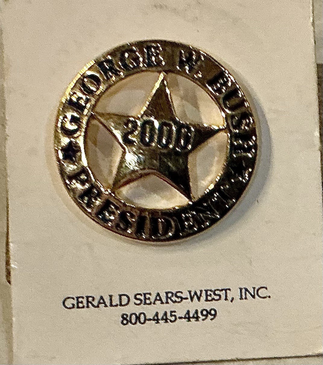 3- Vintage George W Bush 2000 And 2004 Campaign Pin Backs