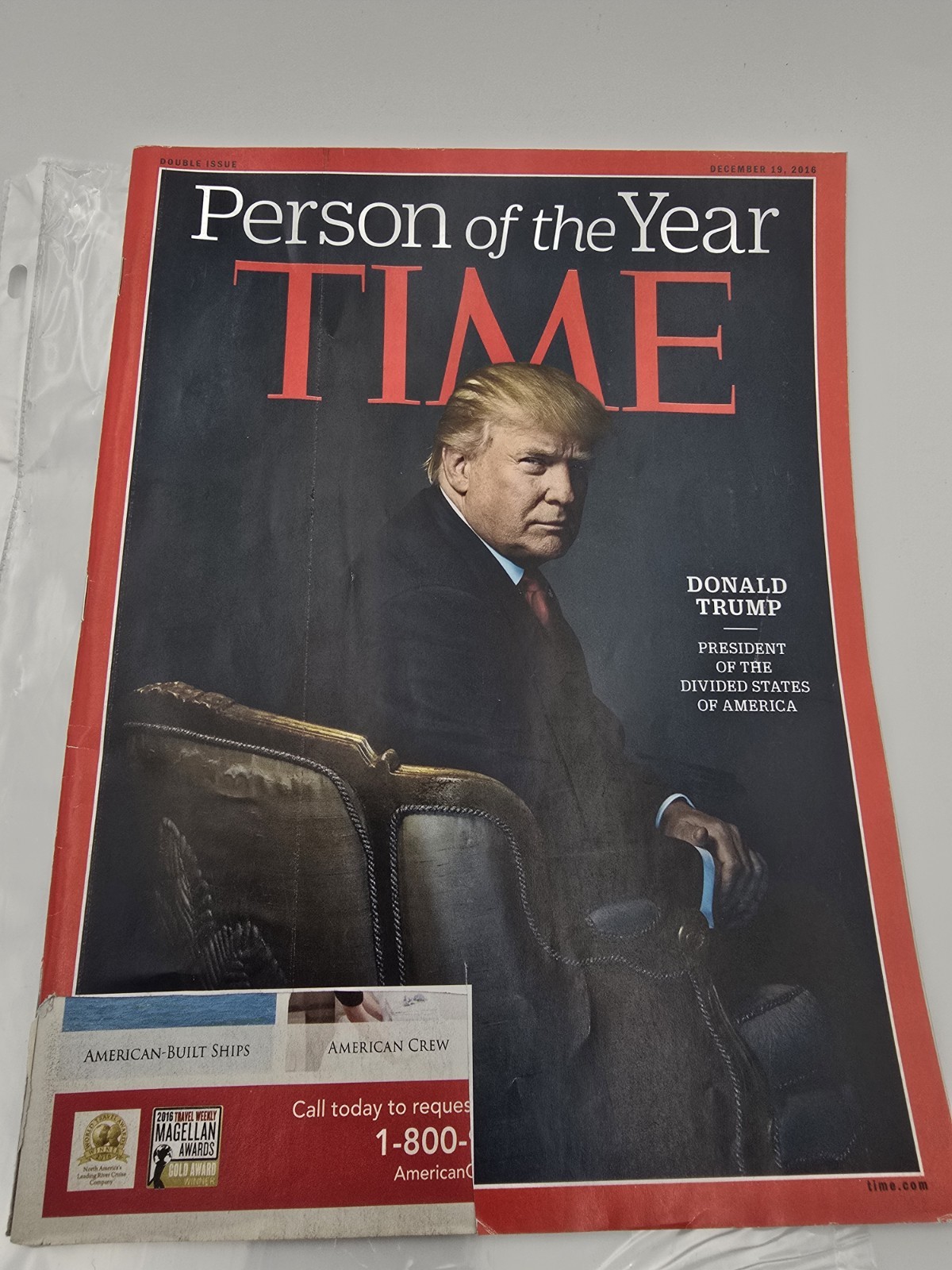 Time Magazine Donald Trump Person of the Year 2016 December 19 2016 Double Issue