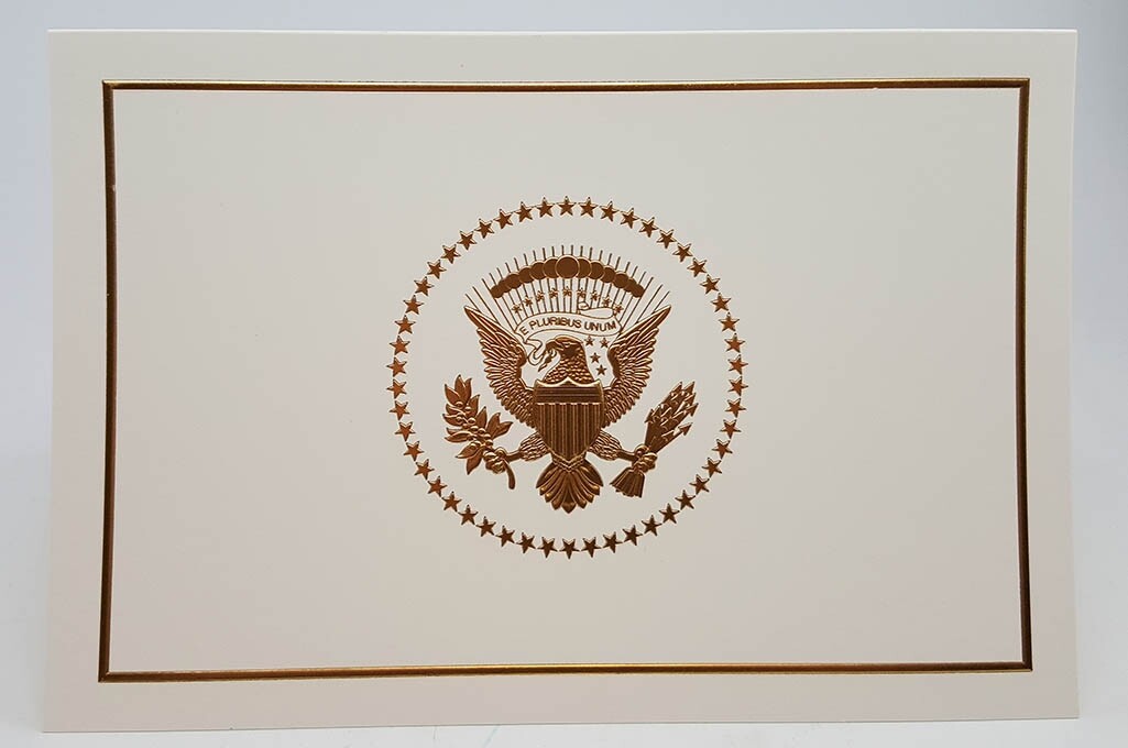 2017 Donald Trump Official White House Christmas Card