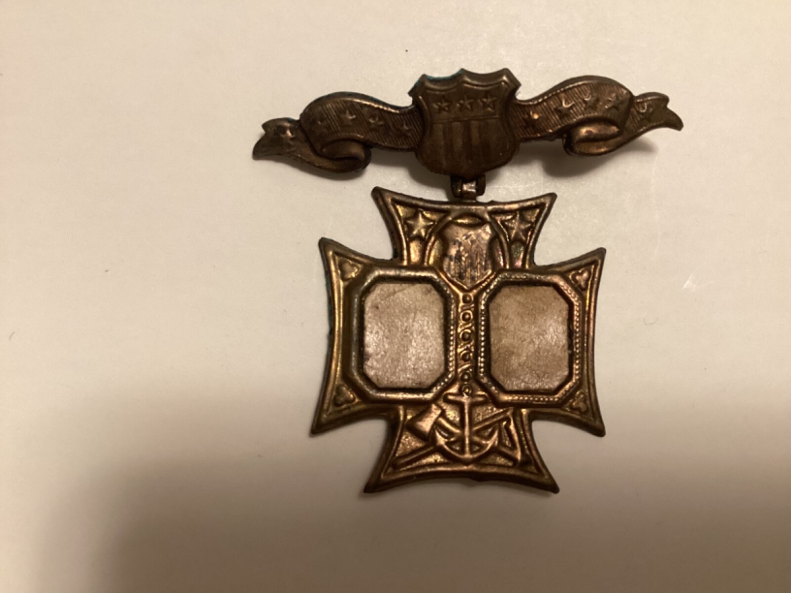 1889 President Benjamin Harrison & Levi Morton Campaign Pin BH-3217