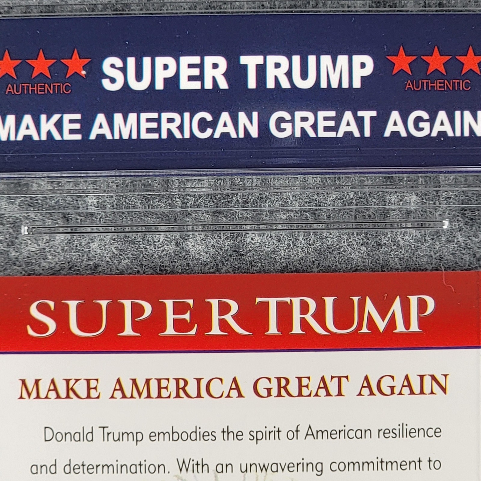 Donald J Trump Super Trump Card Never Surrender Graded GEM MT 10 Limited Run