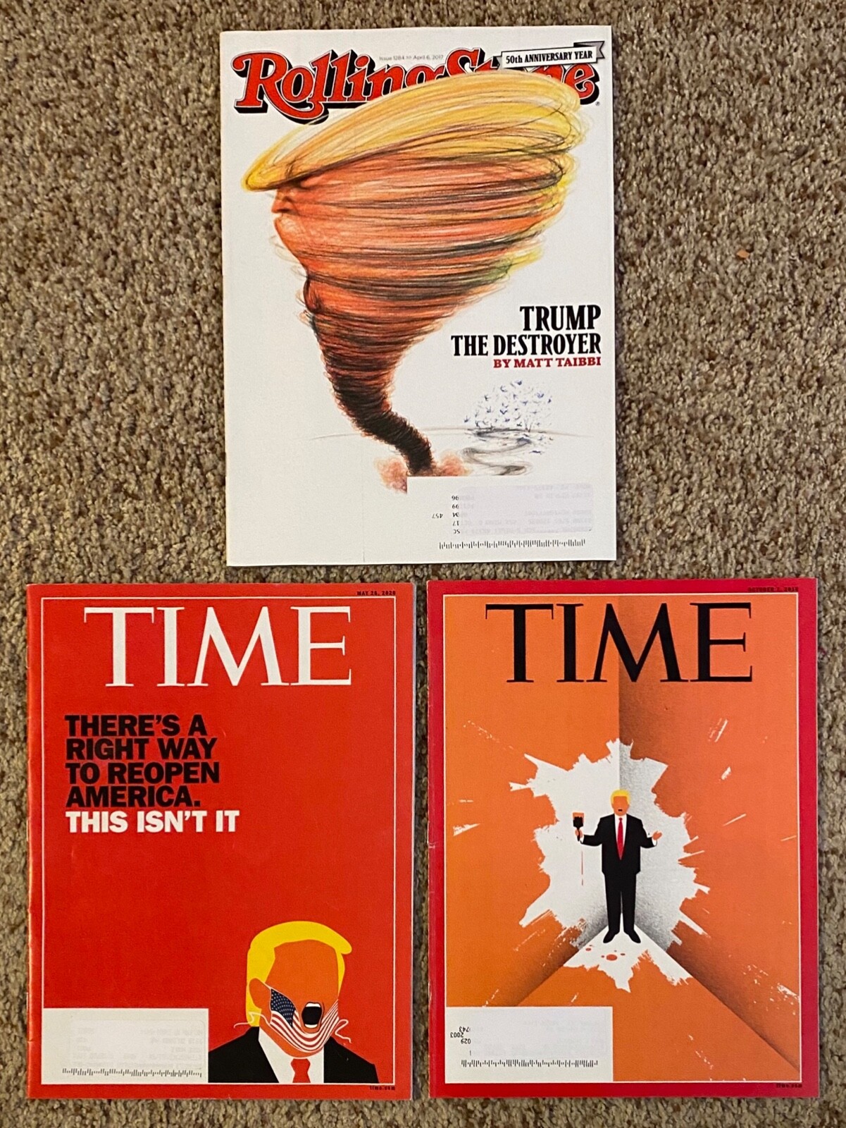 DJT #45 11-pc Rare Times: 2017-2020 My Whole Life Is  A Bet, DJT Destroyer-Good