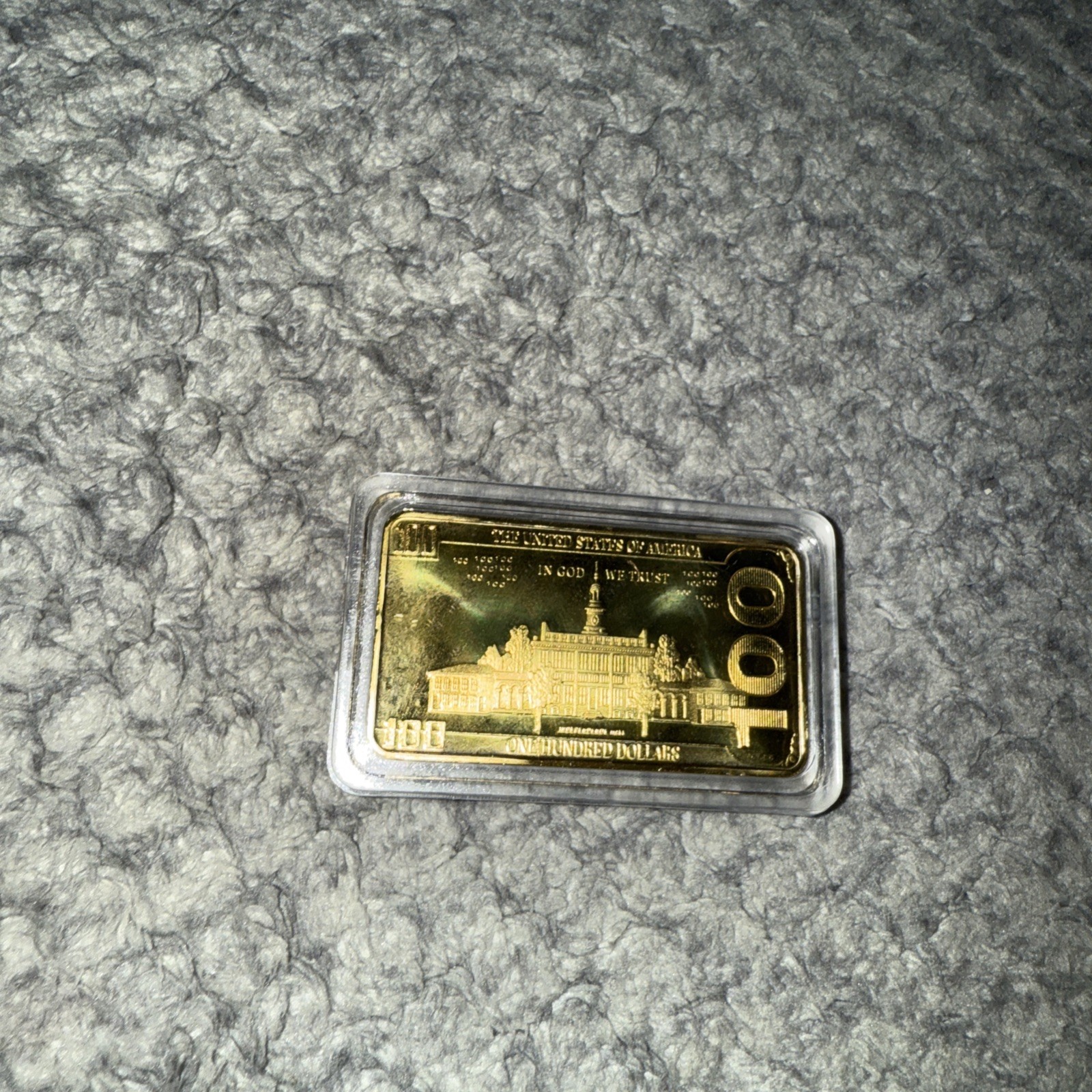 Gold Foil Trump Art Bar 100 Dollar Bullion President Donald US Coin Gift