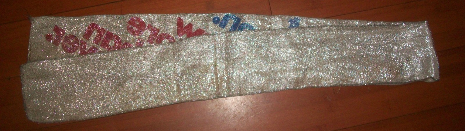 President Nixon Now More than ever 1972 sash Republican convention metallic