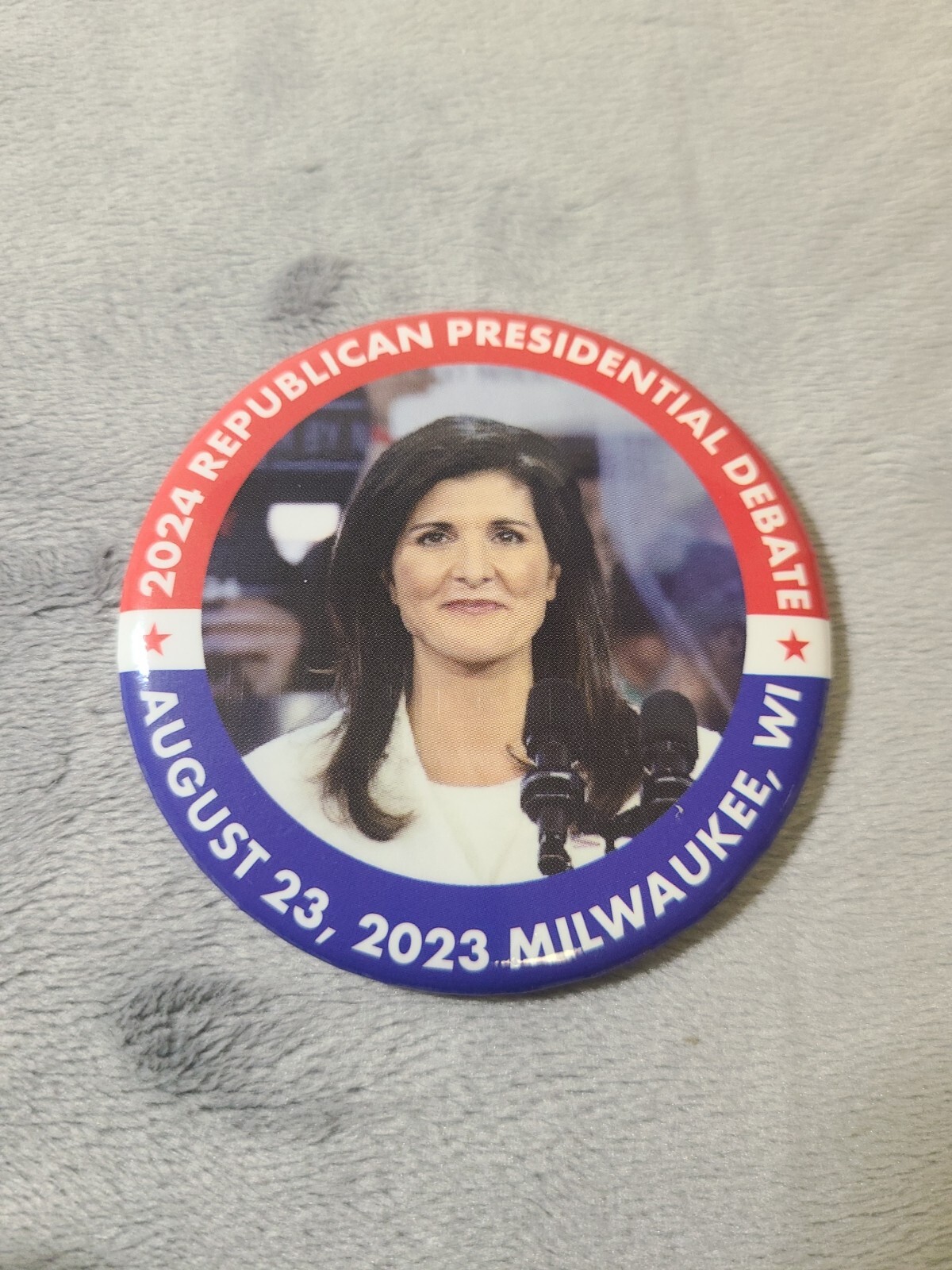 Nikki Haley 3″ Official Campaign Button *Ultra Rare Presidential Candidate 2024